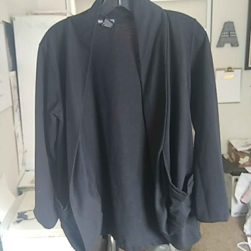 Black cardigan